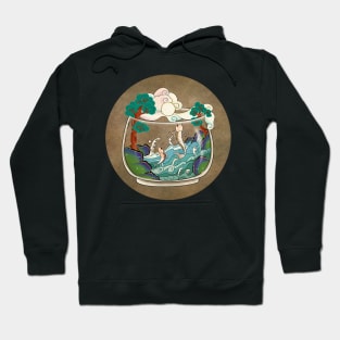 Minhwa: Jumping Carps Terrarium H Type (Korean traditional/folk art) Hoodie